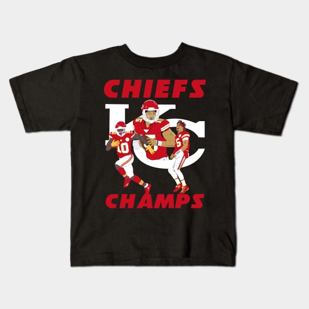 Chiefs Kids T-Shirt by FootballBum